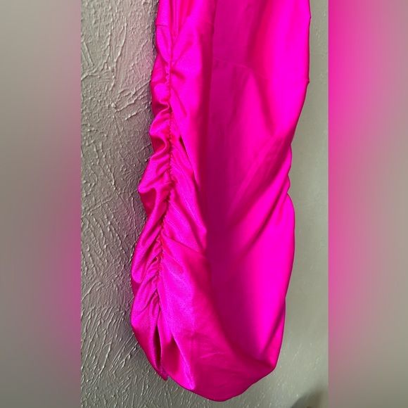 Windsor Mini Dress / Licra / Hot Pink  Size S - Picture 2 of 12